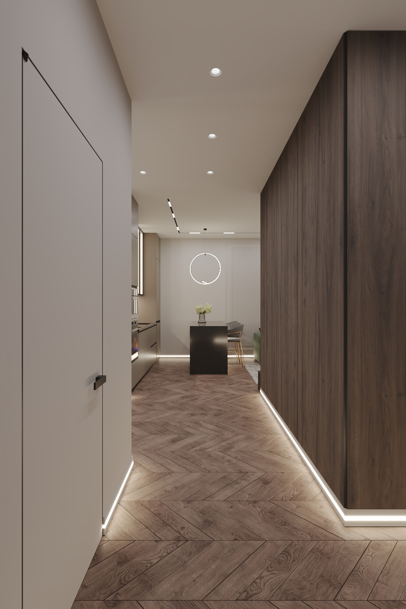 Скрытые двери в интерьере. Проект Domeo