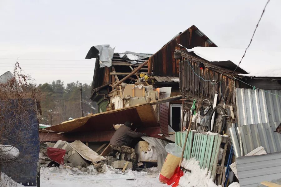 Взрыв газа в частном доме в Бийске Сергей Кулыгин, "БР"   📷