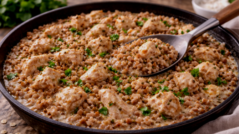 Курица с гречкой