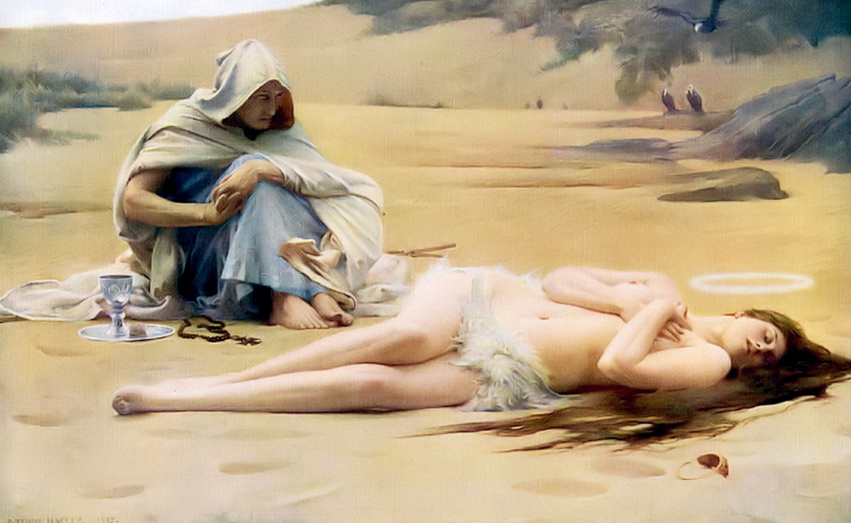 Артур Хакер. «Пелагия и Филимон», 1887.