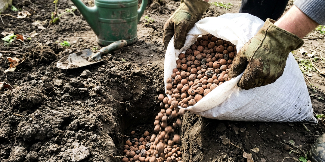 Утеплил грядки керамзитом. Плюсы и минусы.