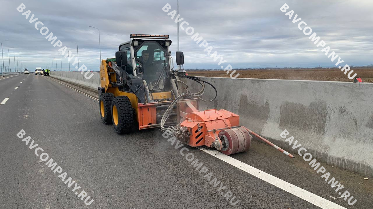 Процесс устройства шумовой полосы