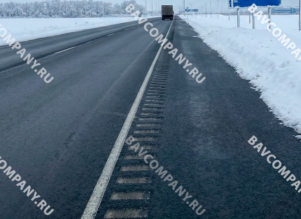 Шумовые полосы в зимний сезон