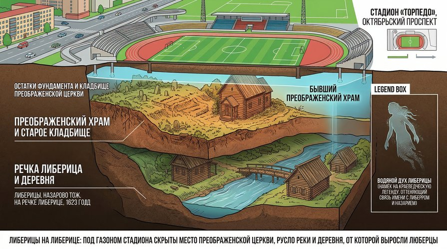 Пустота под трибунами.