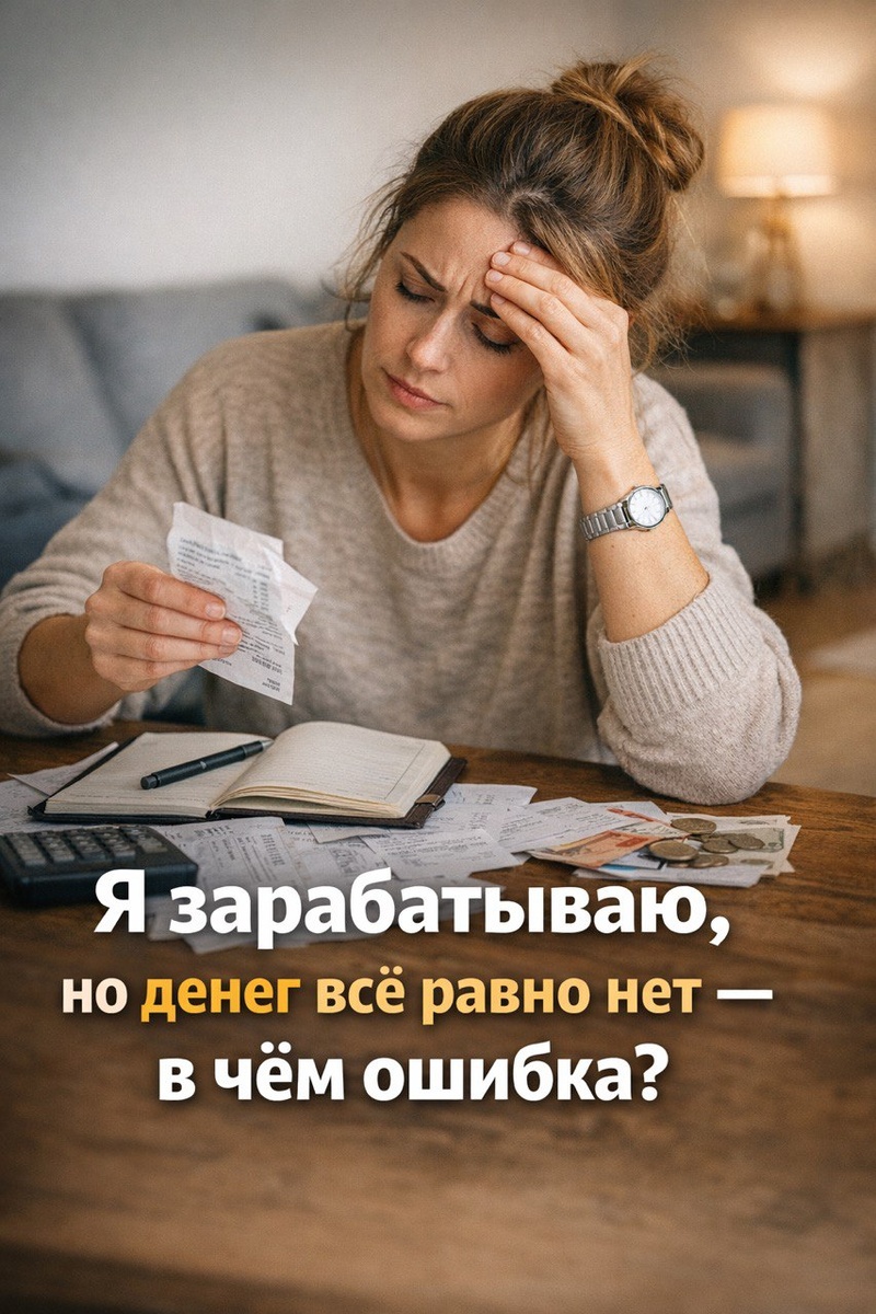 Зарабатываю, но денег нет.