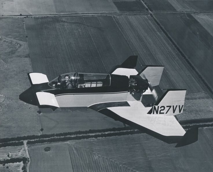 Рис. 18. Вдохновленный успехом «Виггена», Берт Рутан в 1967 г. построил самолет «Вари-Вигген», который положил начало буму ультралегких (в том числе любительских) летательных аппаратов схемы «утка» (из открытых источников).