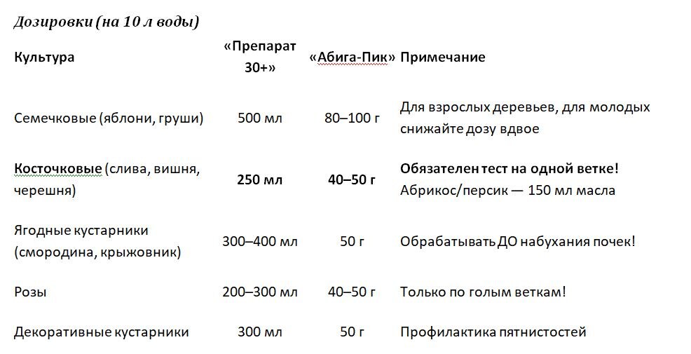 Таблица и фото Натальи Мироновой