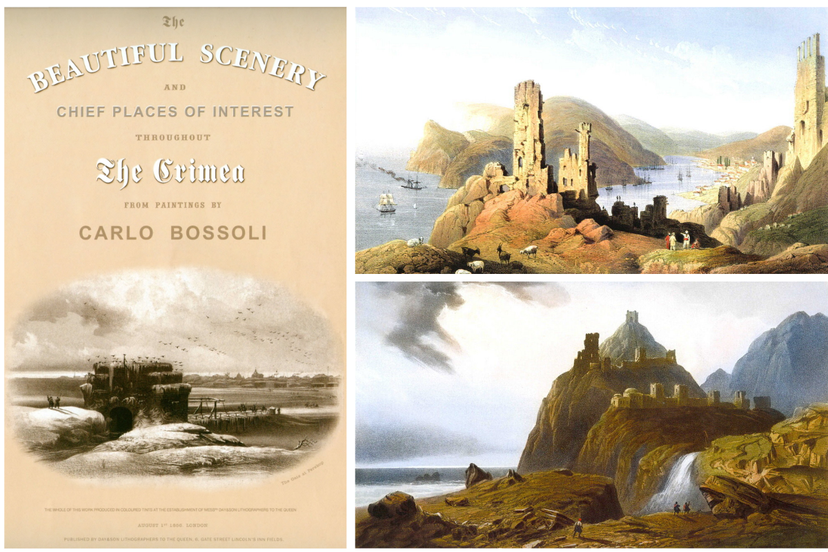 Bossoli, Carlo. The beautiful scenery and chief places of interest throughout the Crimea : from paintings by Carlo Bossoli. - London : Day, 1856. Источник: Библиотека Дегольера Южного методистского университета.