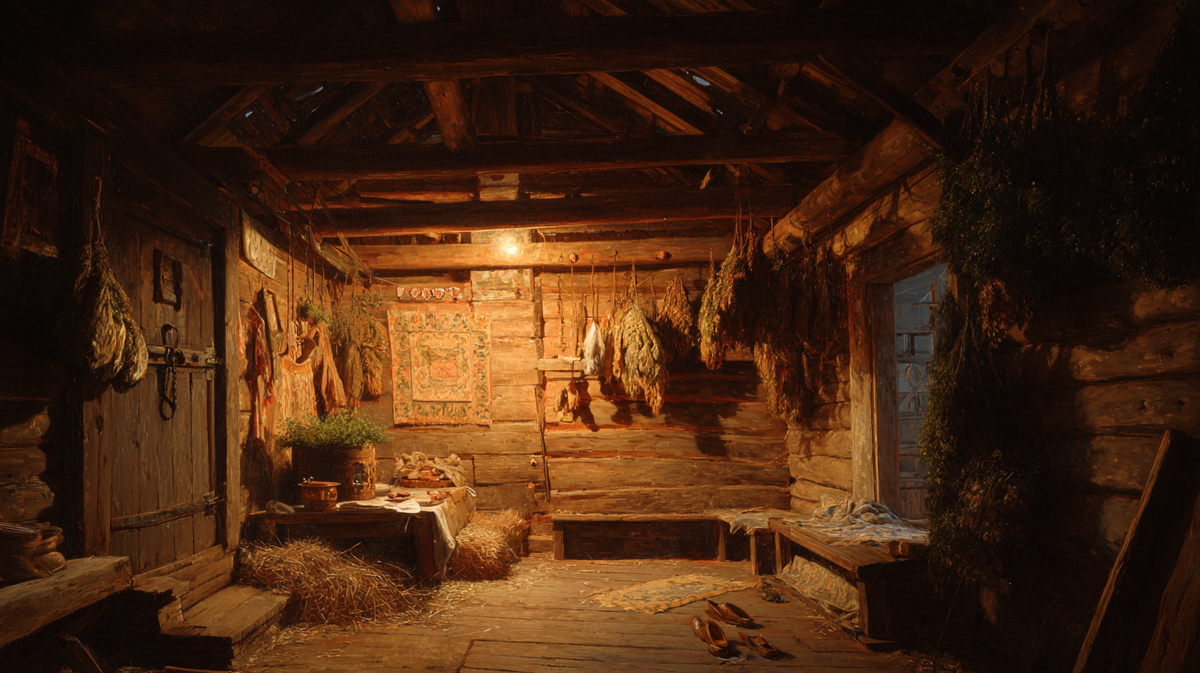 Глубокой ночью домовой выходит из тени: берёт карты, охраняет скот и дом, не давая злу проникнуть внутрь. А веришь ли ты, что в доме хранится своя маленькая тайна?