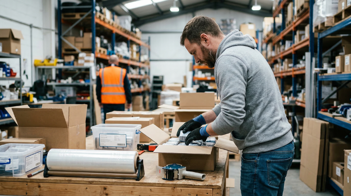 Самозанятый за работой.