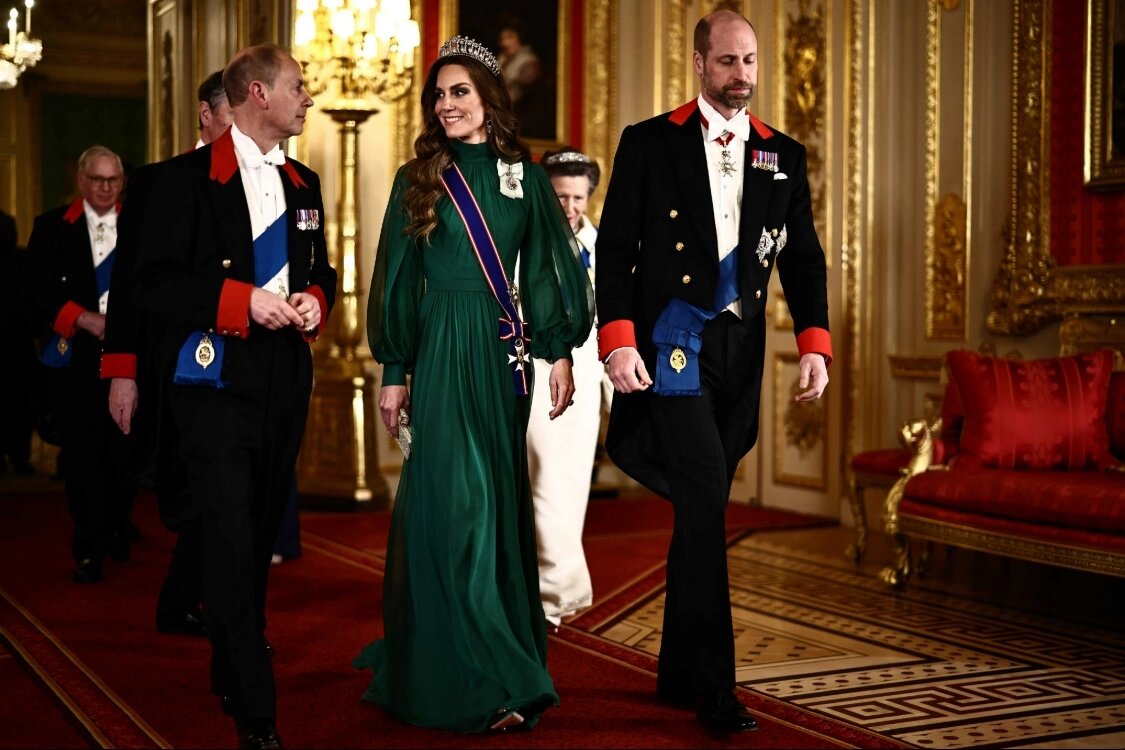 Принц и принцесса Уэльские прибывают на государственный прием, 18 марта 2026 г.📷
