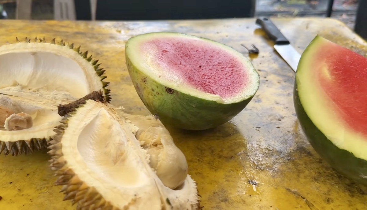Арбуз без косточек и дуриан 