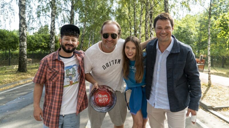    На съёмочной площадке фильма «Уволить Жору».