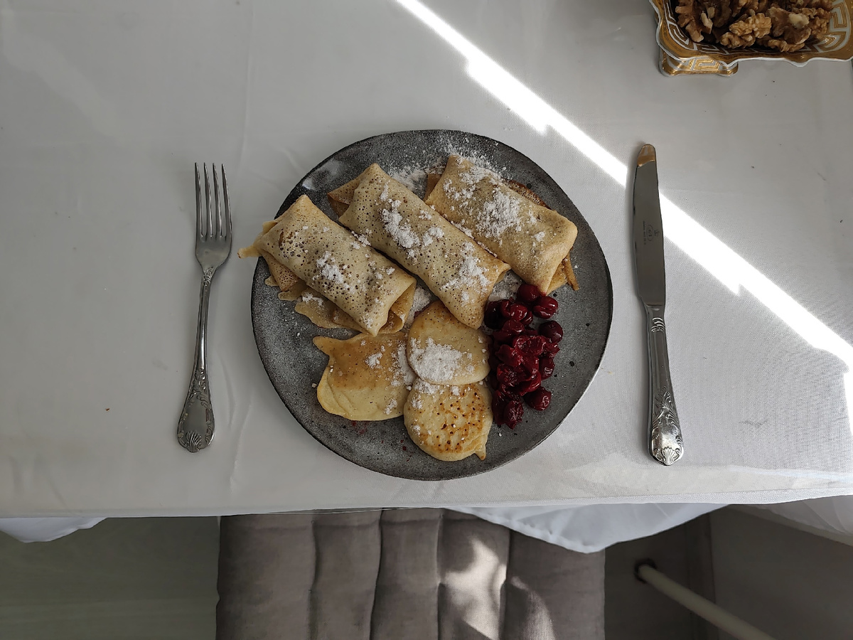 Блинчики с пряной начинкой