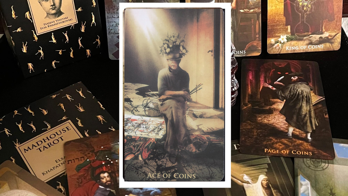 Туз Пентаклей. Photo «Madhouse Tarot» Eugene Vinitski, Elsa Khapatnukovski