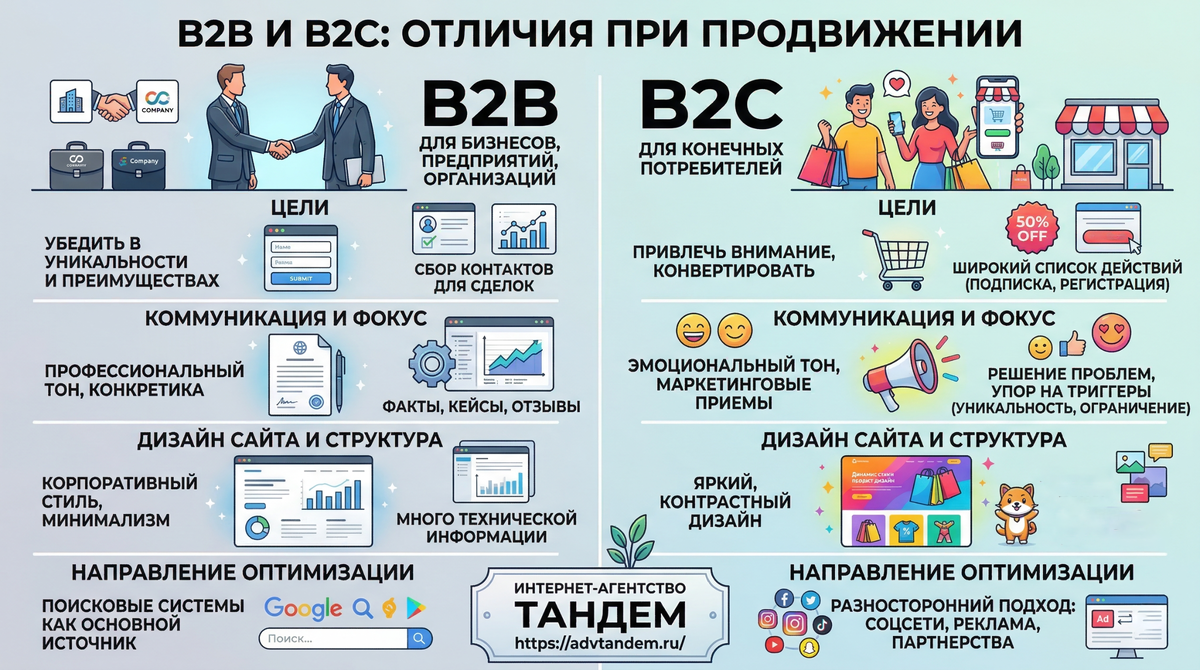 Продвижение для B2B и B2C