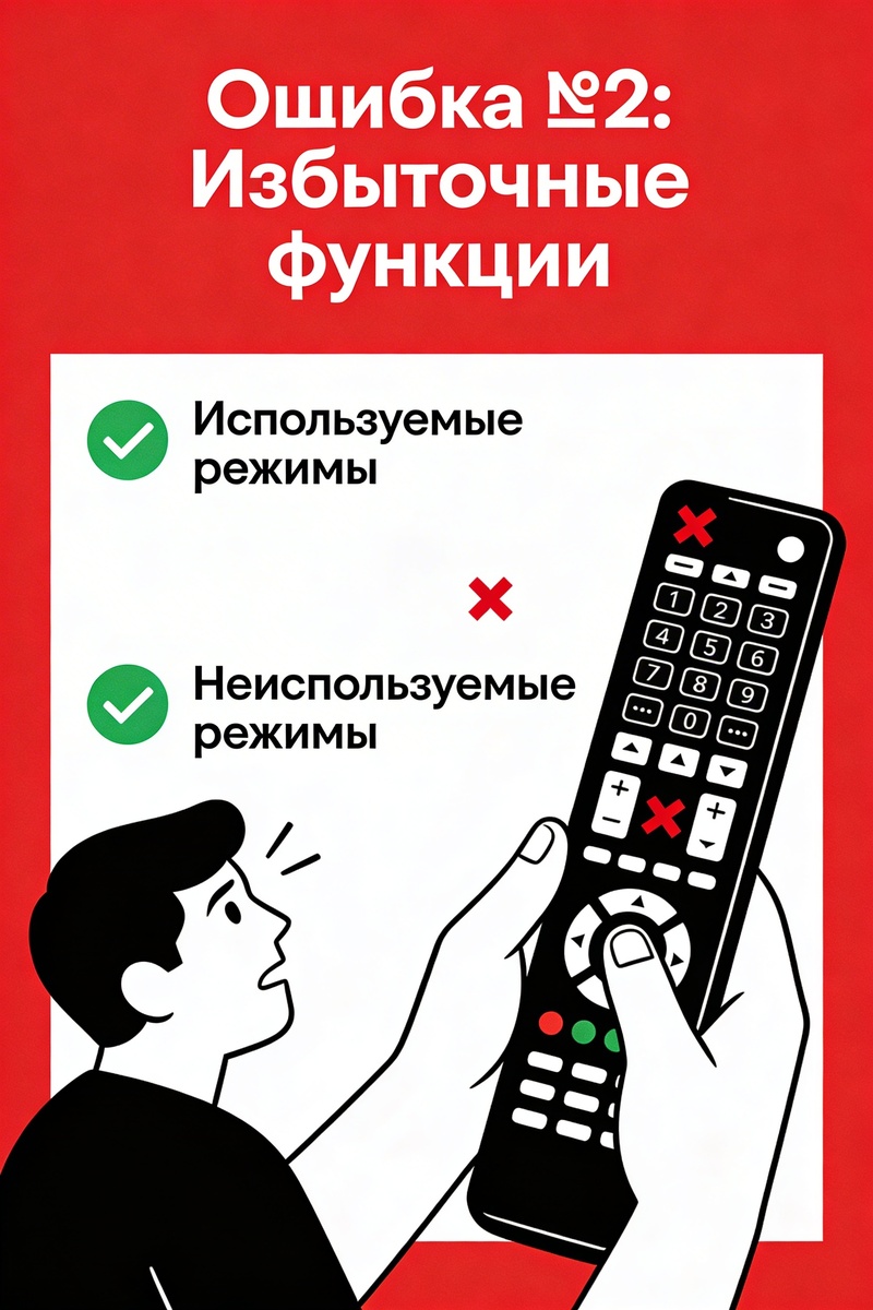 Пульт как калькулятор? ❌ 90% режимов не используешь. Бери под свои 2–3 задачи