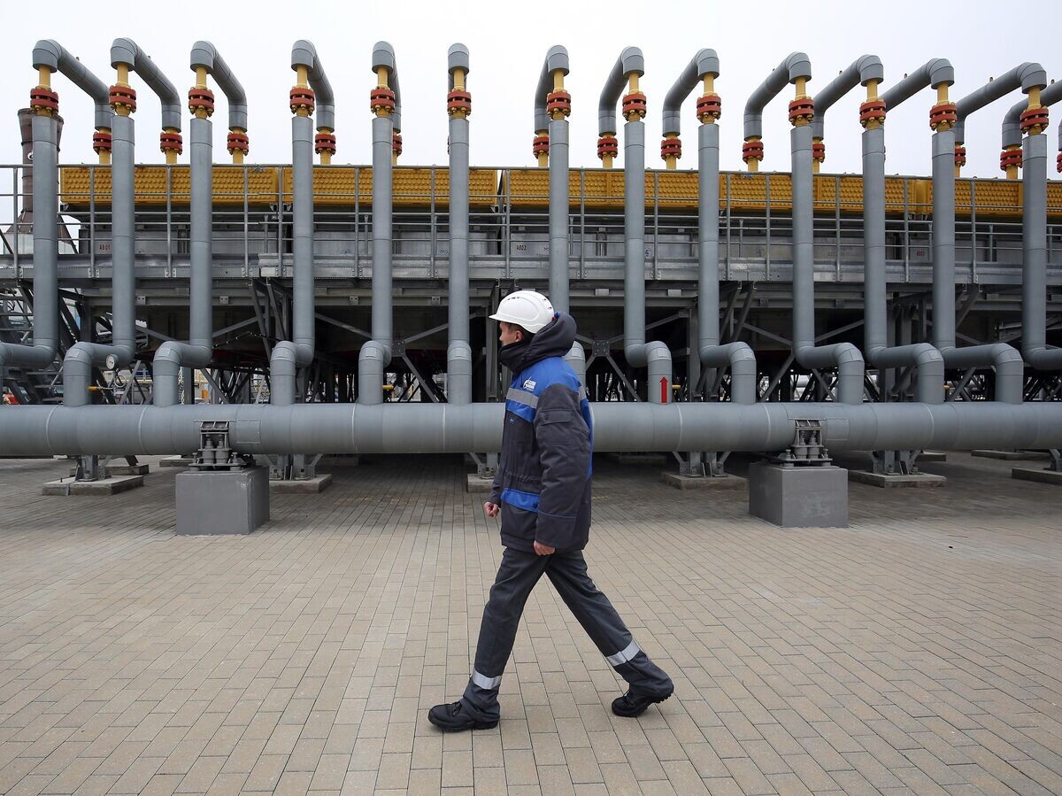    Компрессорная станция "Русская", входящая в систему газопроводов для обеспечения поставок газа для "Турецкого потока" | © РИА Новости / Виталий Тимкив