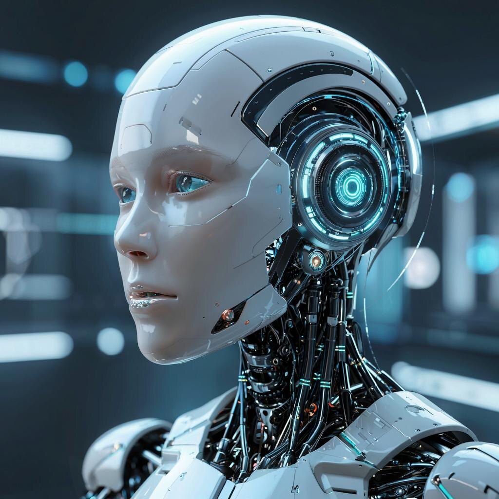 Андроид. Иллюстрация сгенерирована нейросетью