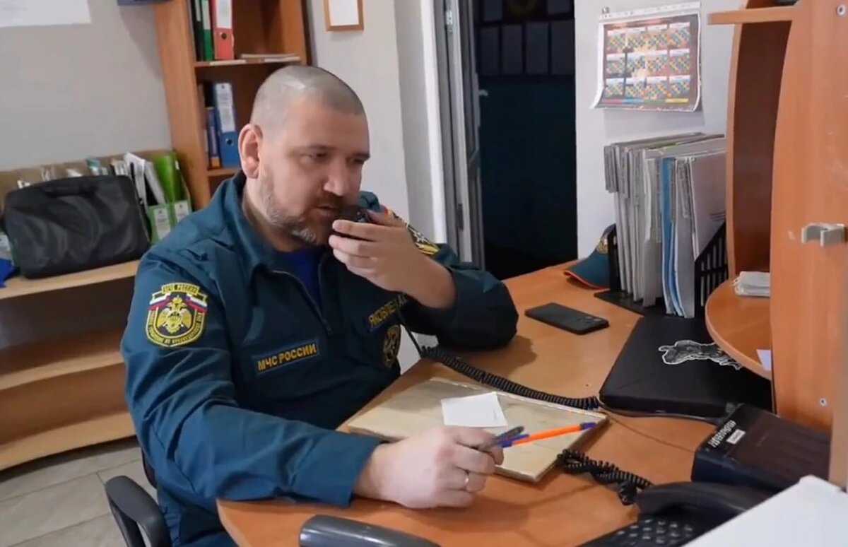    Скриншот видео пресс-службы ГУ МЧС России по Краснодарскому краю