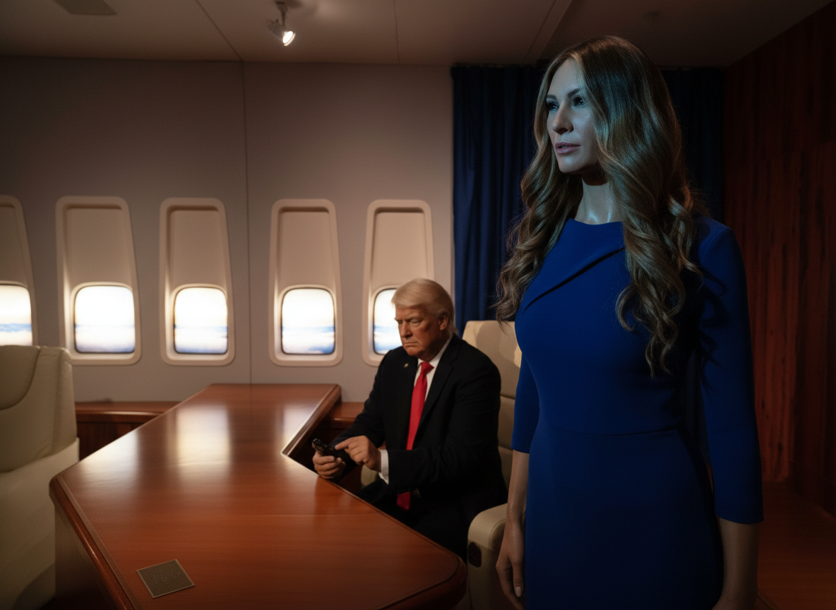 Как могли бы выглядеть восковые фигуры Дональда Трампа и Мелании Трамп в музее