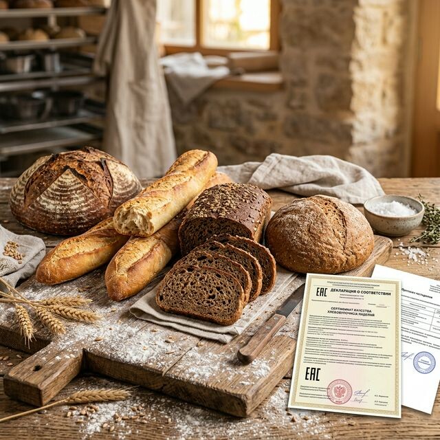 Пример документов для разных видов продукции
