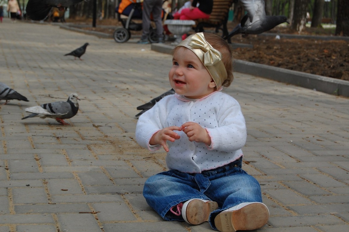 А это наша старшенькая, тогда еще единственная и не повторимая