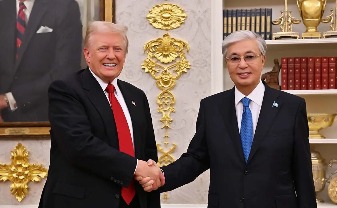    Источник: Дональд Трамп и Касым-Жомарт Токаев Фото: пресс-служба Президента Республики Казахстан. rbc.ru Ева Журавлева