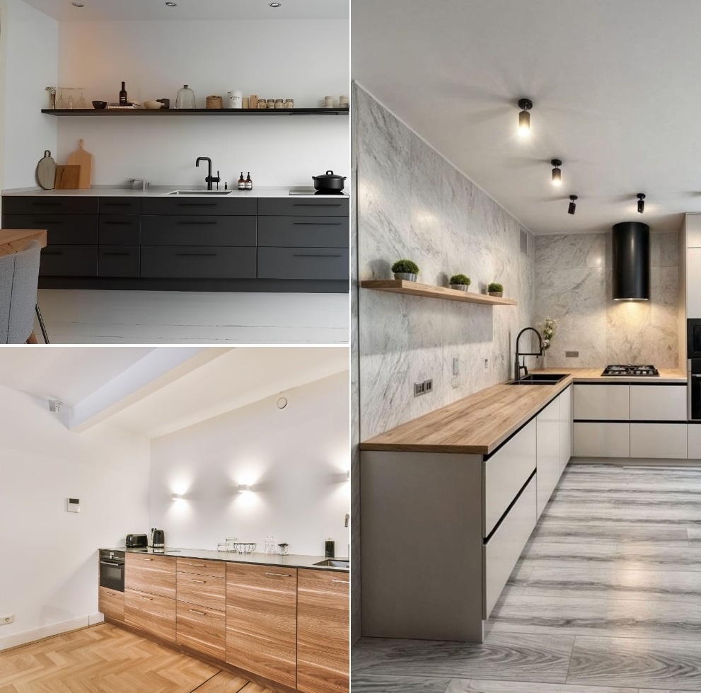 Вот они, эти модные кухни без шкафчиков