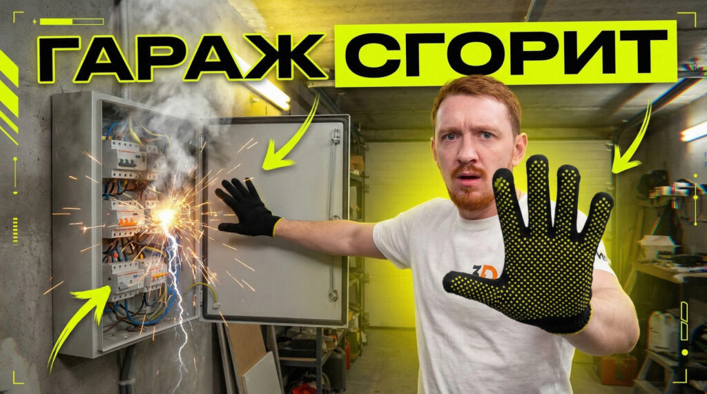    Правильная разводка электропроводки в гараже с соблюдением норм ПУЭ 3DElectro