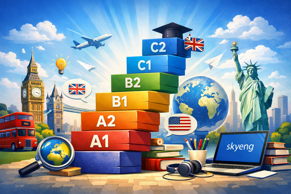    А вы шарите в разных уровнях английского?