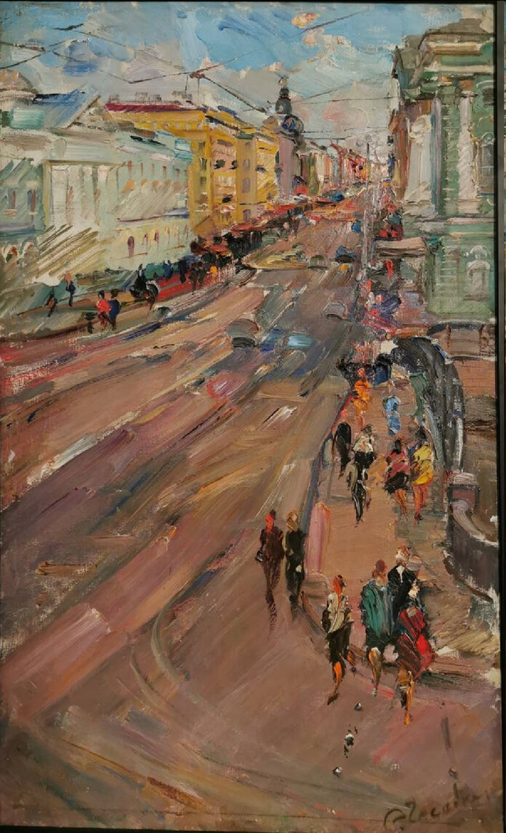 Александра Чеснокова. «Праздничный Невский». 1958