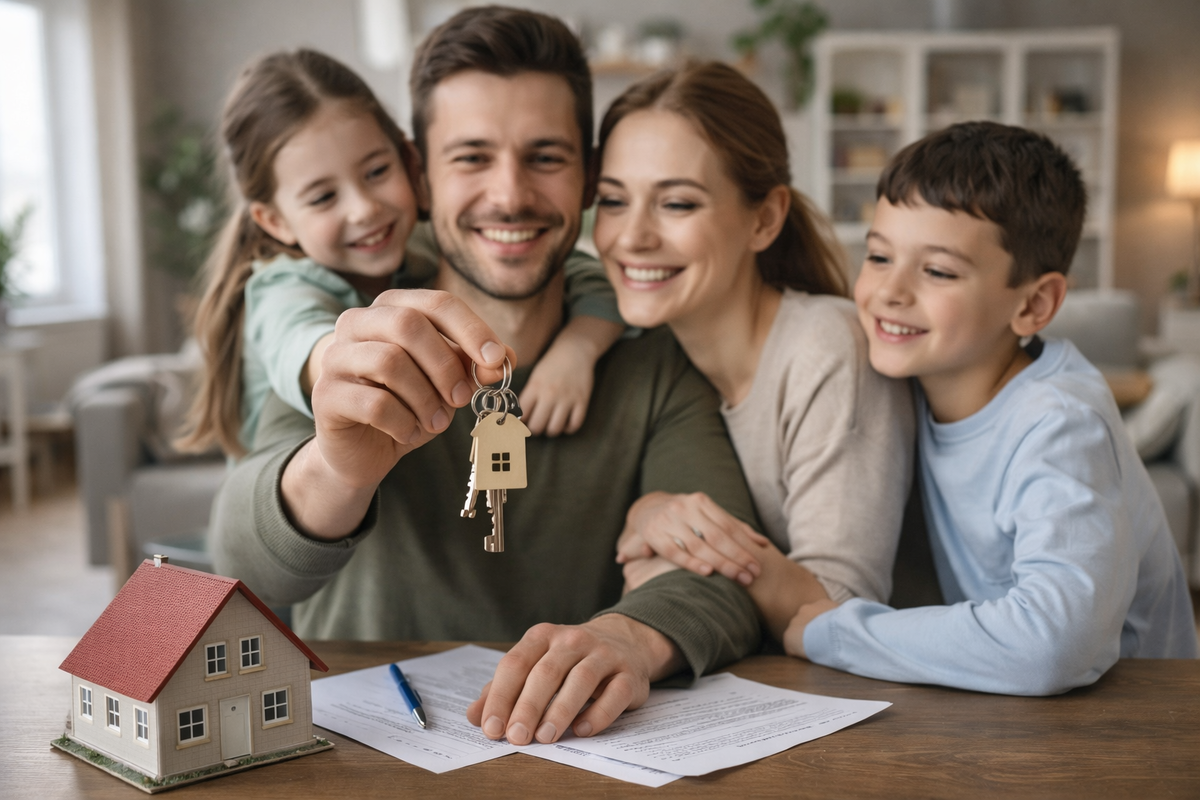    Семейную ипотеку перестраивают под семьи с детьми постарше. Фото: нейросеть