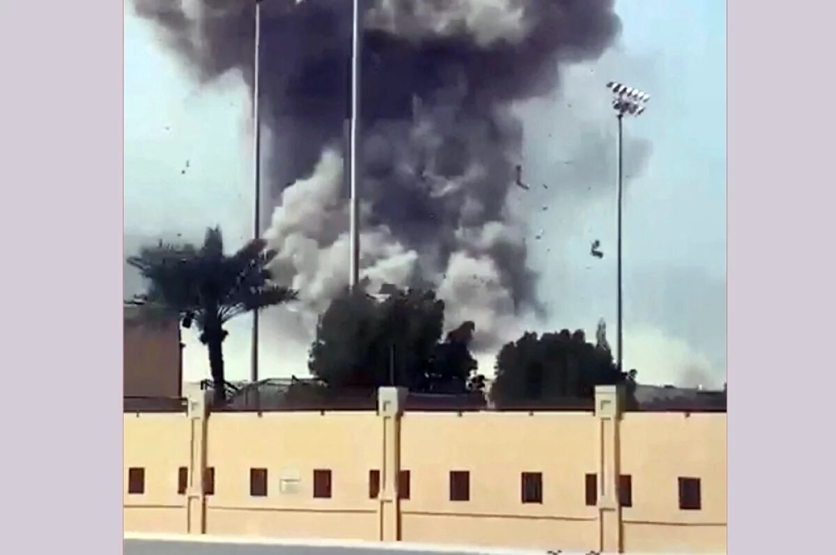    Ракетный удар Ирана по американской военной базе в Бахрейне.