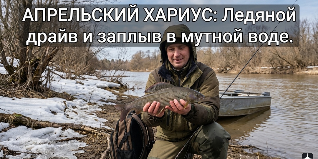 Апрельский хариус: ледяной драйв и «парус» в мутной воде. Как выманить речного спецназовца, пока остальные ждут лета?