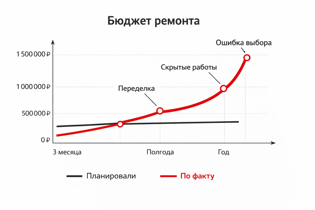 Ремонт дорожает не из-за цен, а из-за решений