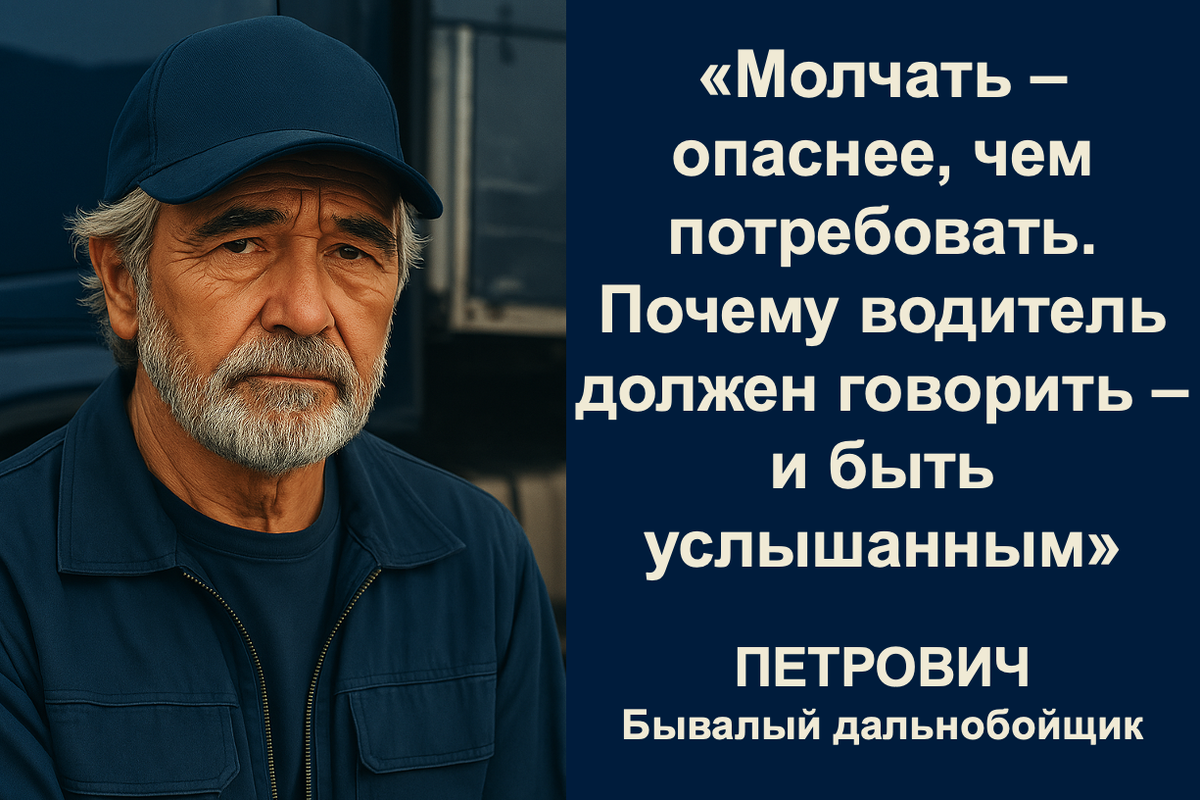 Бывалый дальнобойщик Петрович. О себе и о том, как дольше оставаться в профессии. Фото СПАЛБЕР.