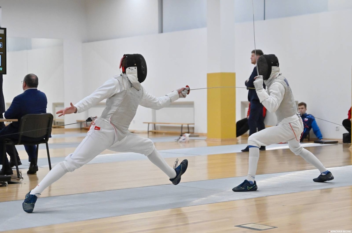     Фехтование. Рапира. Мужчины (архивная фотография)   
Иван Лазебный (с) ИА Красная Весна