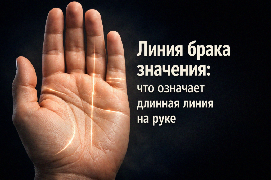    Длинная линия на руке – значение линии брака admin