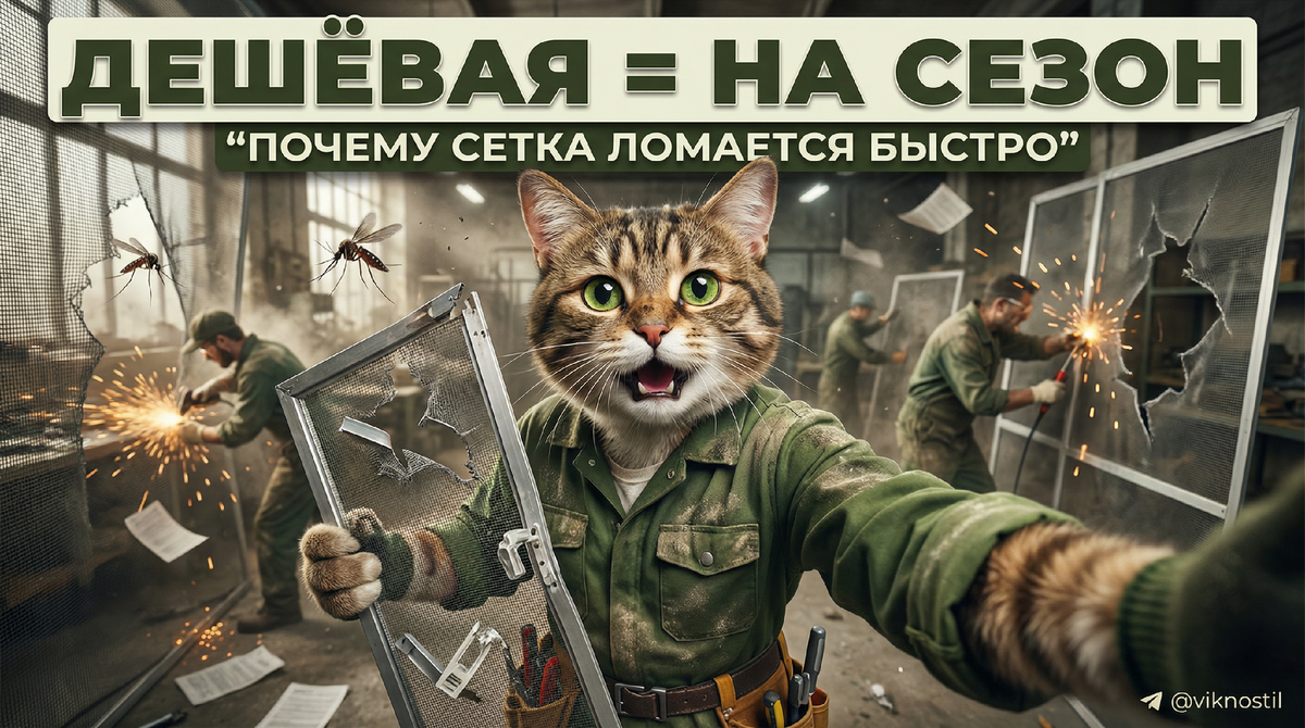 Почему дешёвые москитные сетки служат один сезон