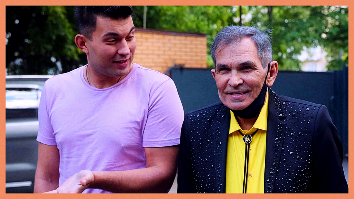 Бари Алибасов с сыном