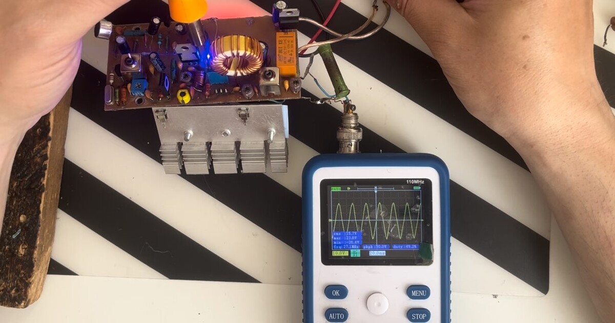 Рис.2 Осцилограмма несущей