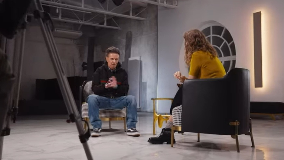 Андрей Губин на интервью у Ксении Собчак. Фото из открытого источника