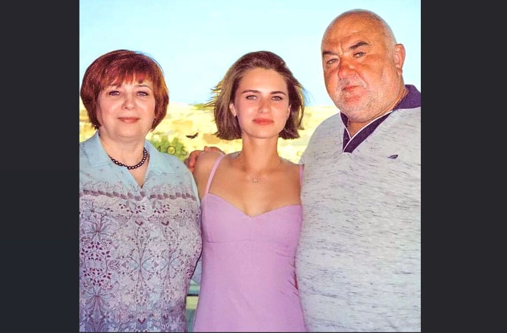 Марина с родителями