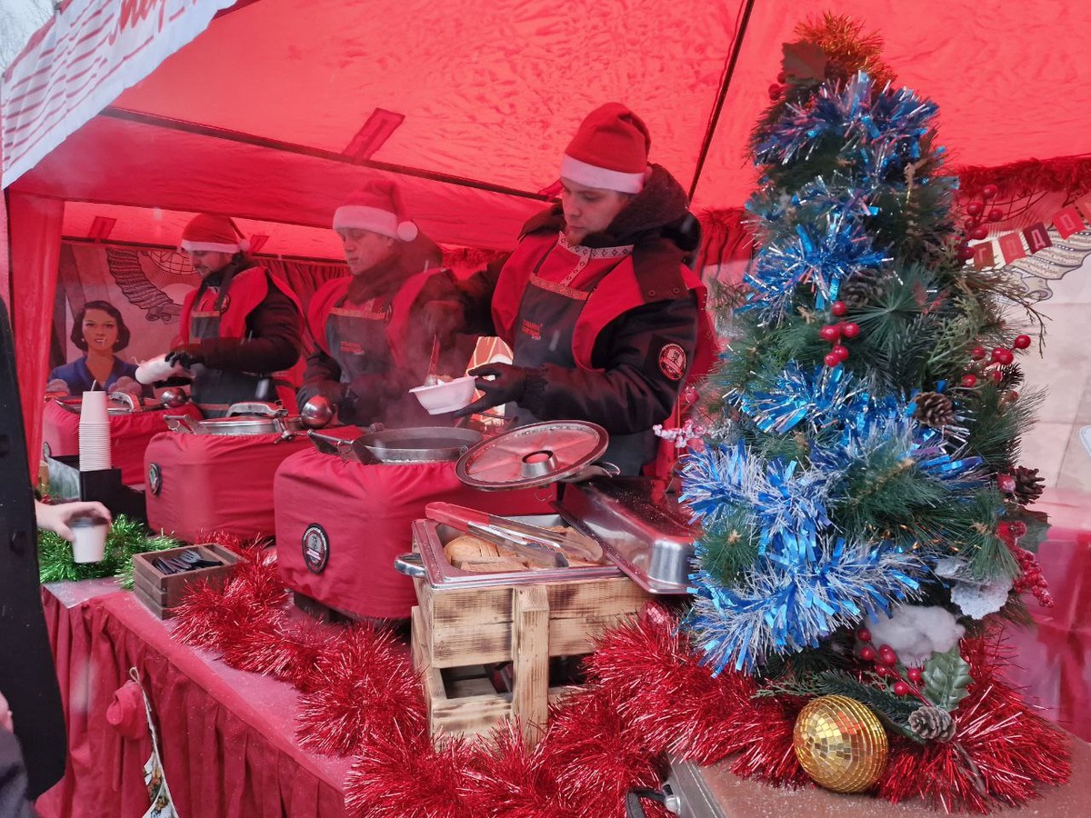 Полевая кухня на Новый год.