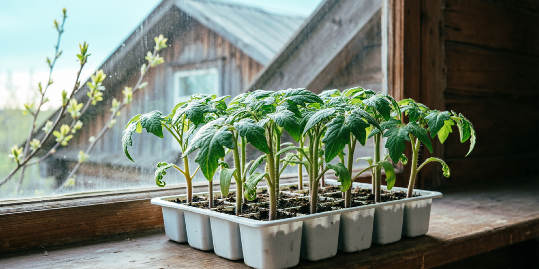 В конце марта делаю с рассадой это за 5 минут: потом она прет не по дням, а по часам