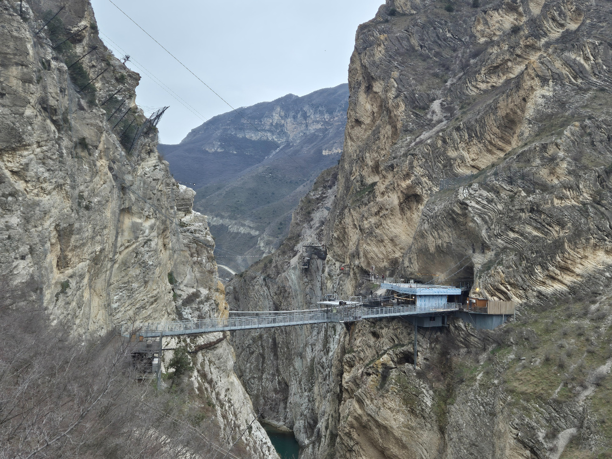 Подвесной мост над Сулакским каньоном | Личное фото