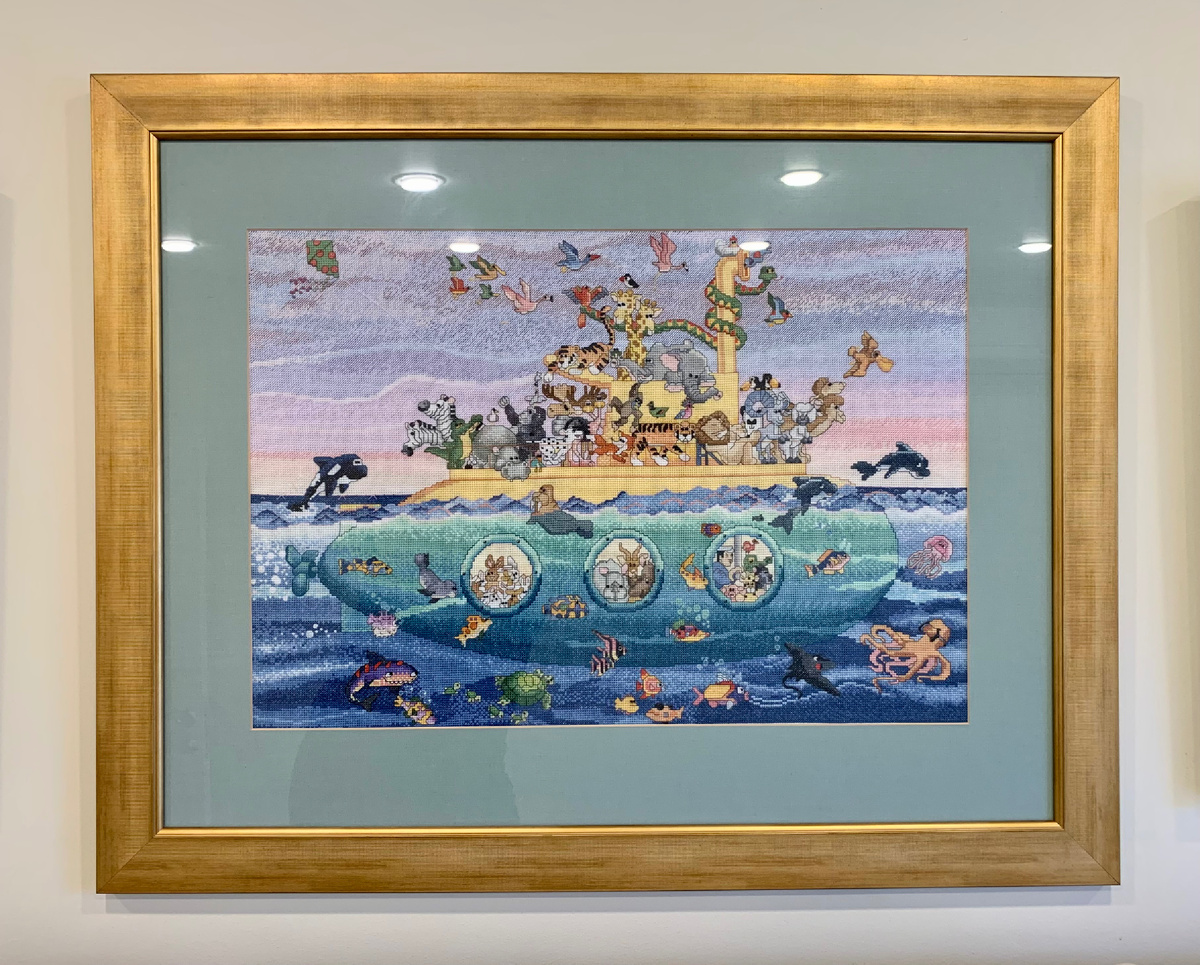 Моя любимая «Жёлтая подводная лодка». Вышивала её целых два года…