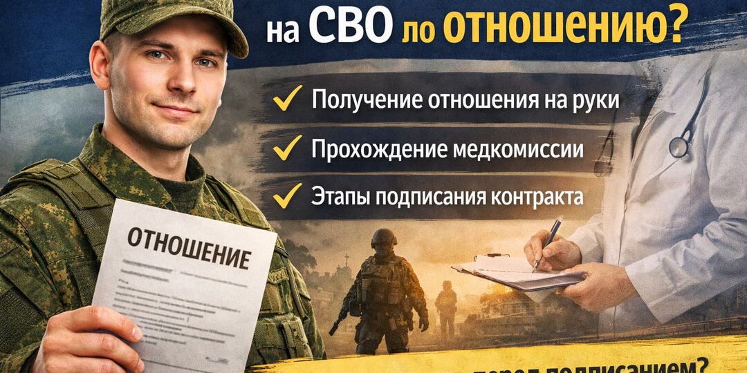 Как заключить контракт на СВО по отношению: что это значит, когда выдают отношение и что проверить до подписания