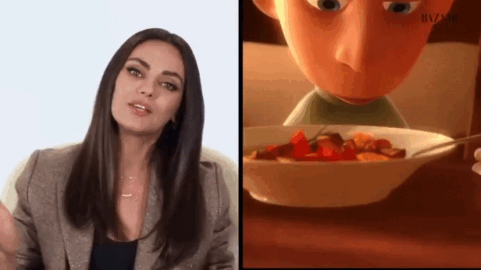    Мила Кунис помогала украинцам, а те ответили ей волной ругани и проклятиями. И всё из-за борща. GIF BAZA